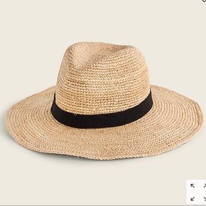 J.Crew Wide-brim packable straw hat
